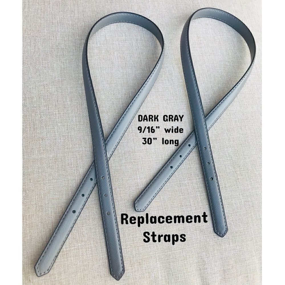 Replacement Straps DARK GRAY 9/16”wide brandnew